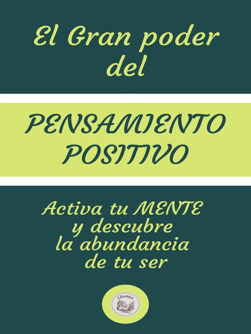 Cover image for EL GRAN PODER DEL PENSAMIENTO POSITIVO